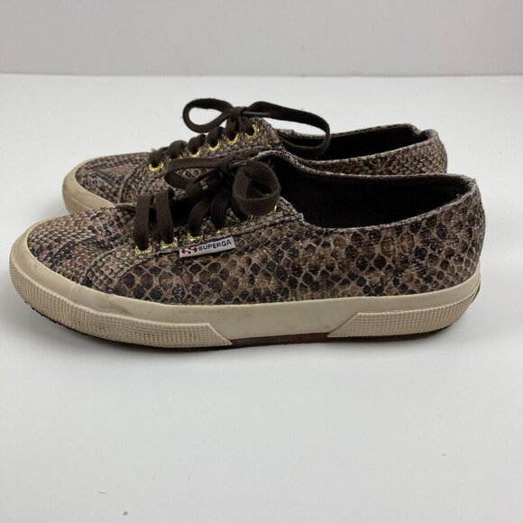 Superga 2750 Synth Snake Shoes Women’s Size 9 EU 40  Casual Sneakers - Picture 2 of 10
